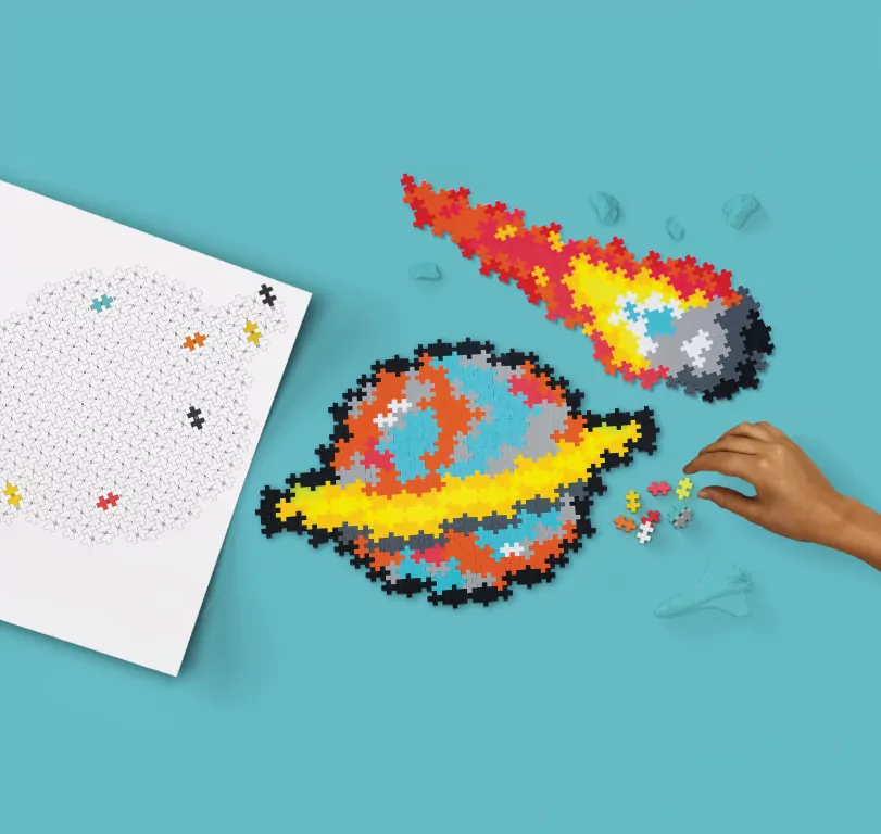 Puzzle By Number- Kosmos. Klocki Plus-Plus - tantis.pl