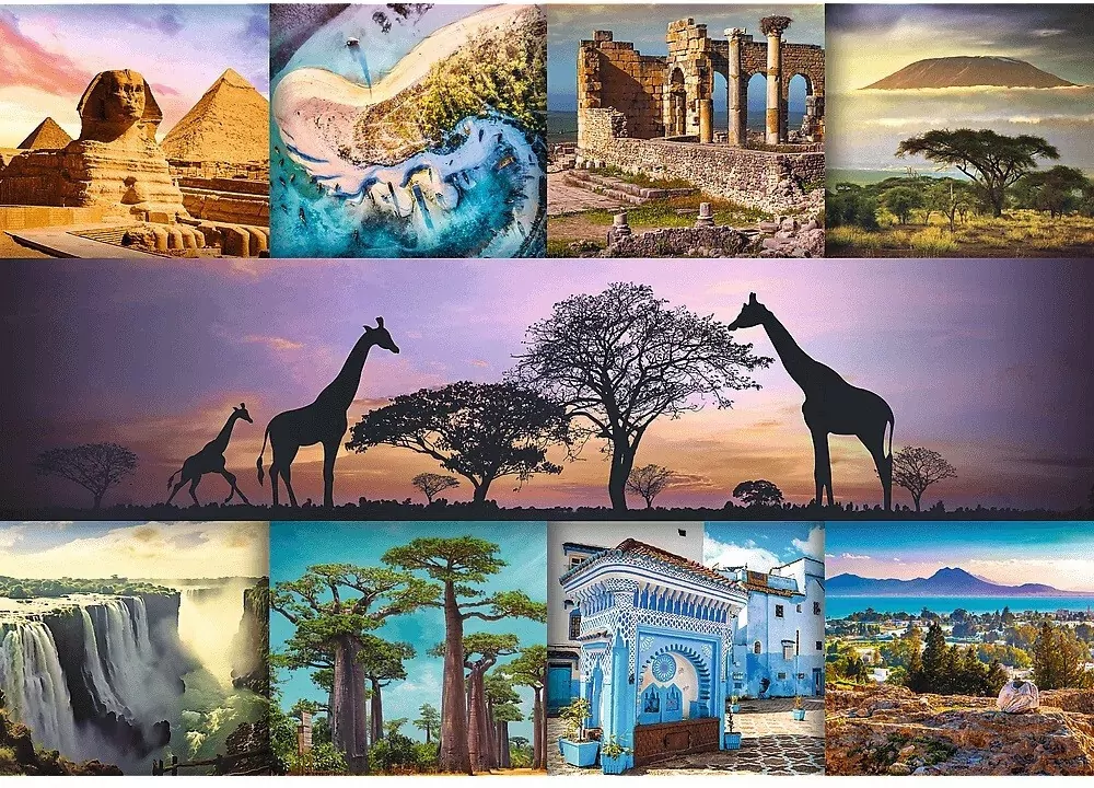 Puzzle 1000. Kolaż - Afryka - tantis.pl