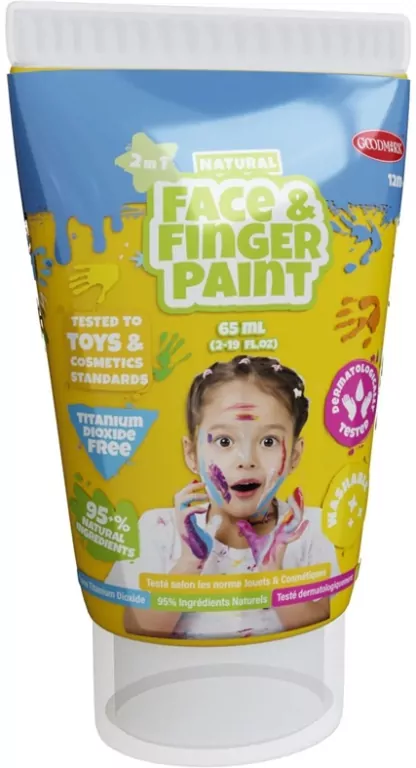 Farba dla malowania palcami żółta 65ml - tantis.pl