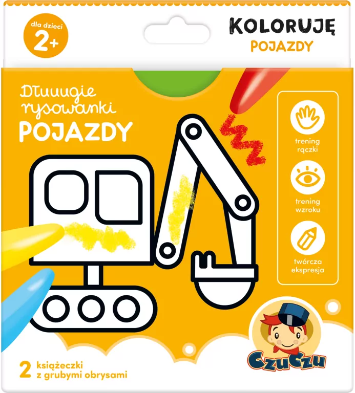 CzuCzu. Koloruję pojazdy. Dłuuugie rysowanki - tantis.pl