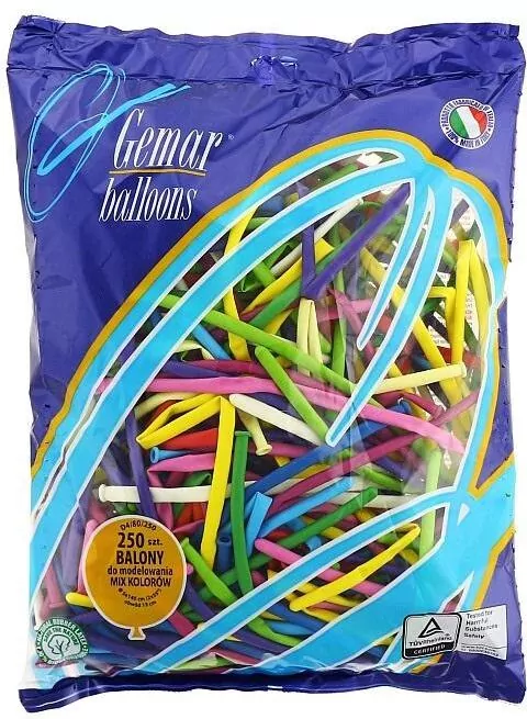 Balony do modelowania Różnokolorowe, mix - tantis.pl