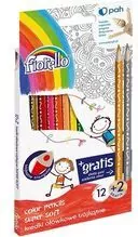 Kredki ołówkowe, trójkątne. Soft, 12 kolorów - tantis.pl