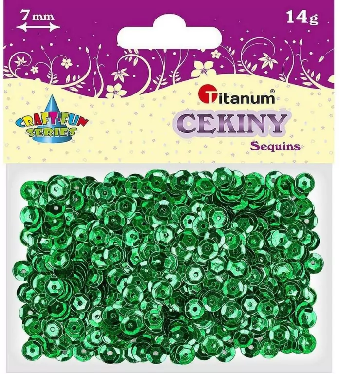Cekiny. Zielone metaliczne - tantis.pl