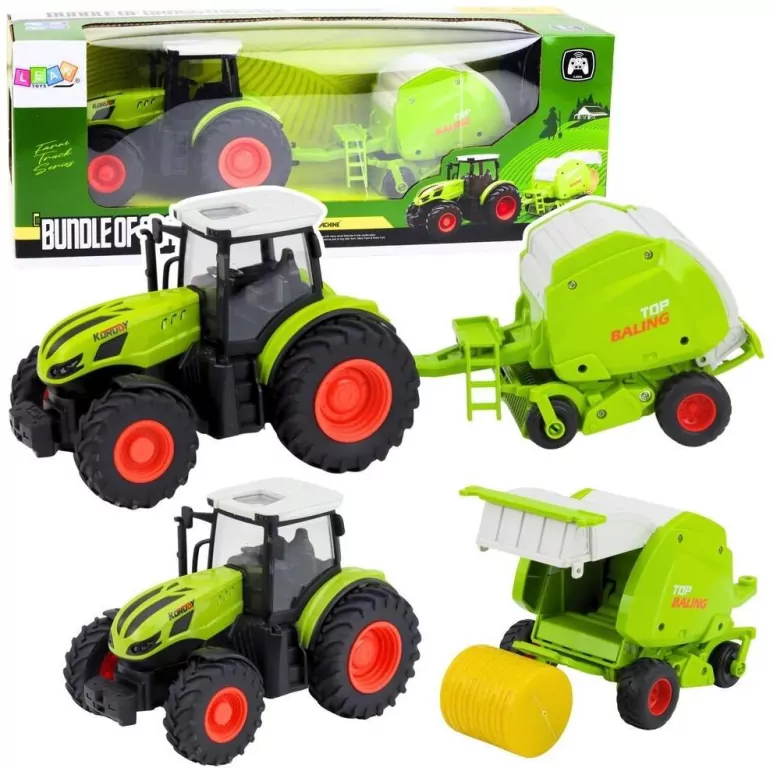 Traktor rolniczy zdalnie sterowny z prasą 1:24 - tantis.pl