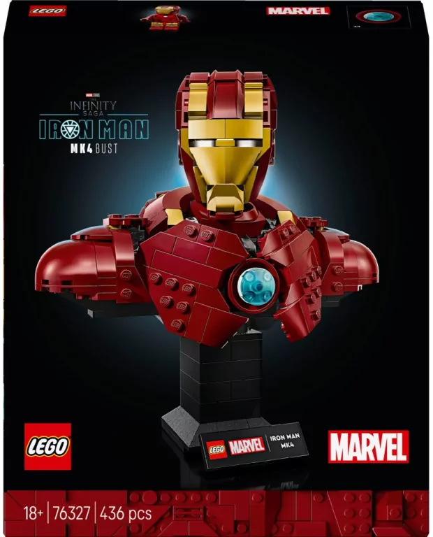 LEGO® Marvel. Popiersie Iron Mana MK4 76327 - tantis.pl