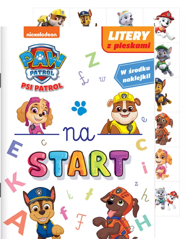 Psi Patrol. Na start. Litery z pieskami. Cz.5 - tantis.pl