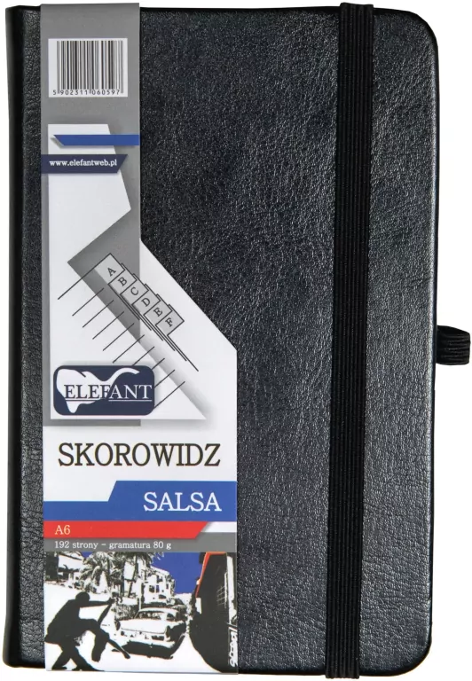 Skorowidz A6. 96 kartek w linie. Salsa - tantis.pl