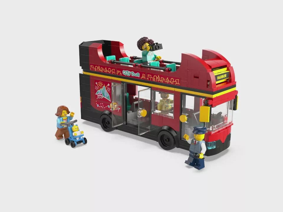 LEGO® City. Autokar czerwony piętrowy. 60407 - tantis.pl