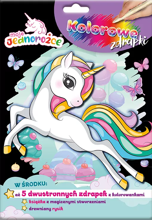 Moje Jednorożce. Kolorowe zdrapki. Cz.1 - tantis.pl