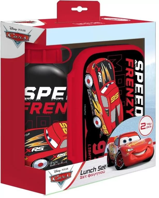 Lunchbox butelka 500ml + pudełko 800ml Cars - tantis.pl