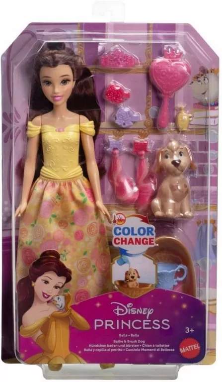 Bella i piesek. Zestaw Kąpiel. Disney Princess - tantis.pl