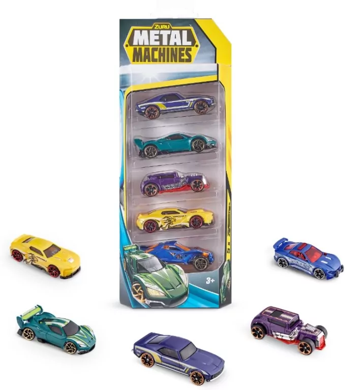 Autka Metal Machines 5-pak - tantis.pl