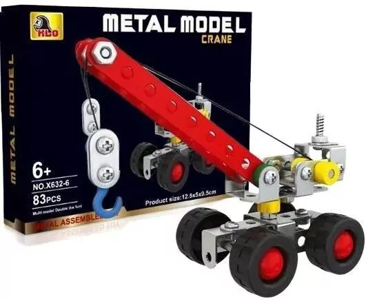 Klocki konstruktor metalowe 83el - tantis.pl