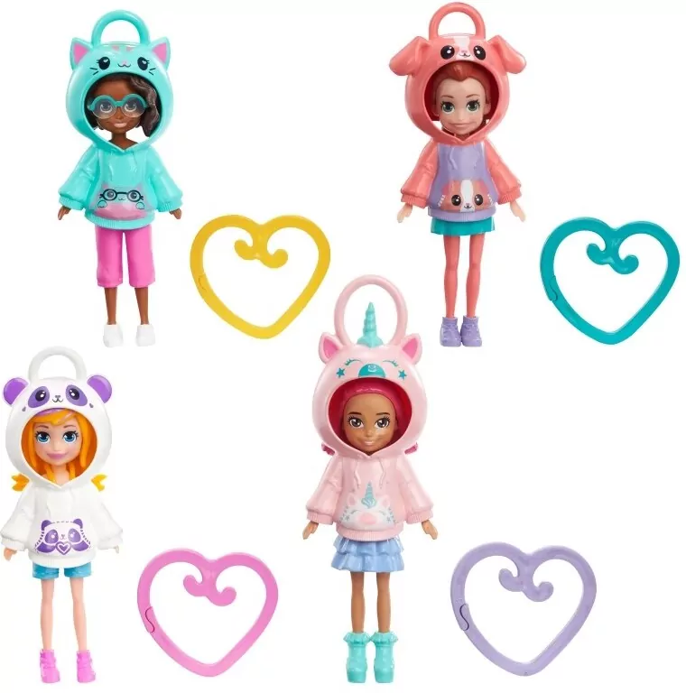 Mattel. Figurka Polly Pocket, zawieszka. Kotek - tantis.pl