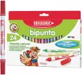 Flamastry Bipunta 24 kol FIBRACOLOR - tantis.pl