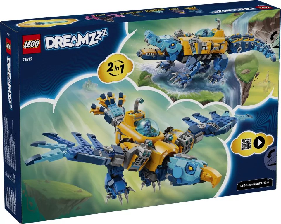 LEGO®. DREAMZZZ Krokodylołódź podwodna. 71512 - tantis.pl