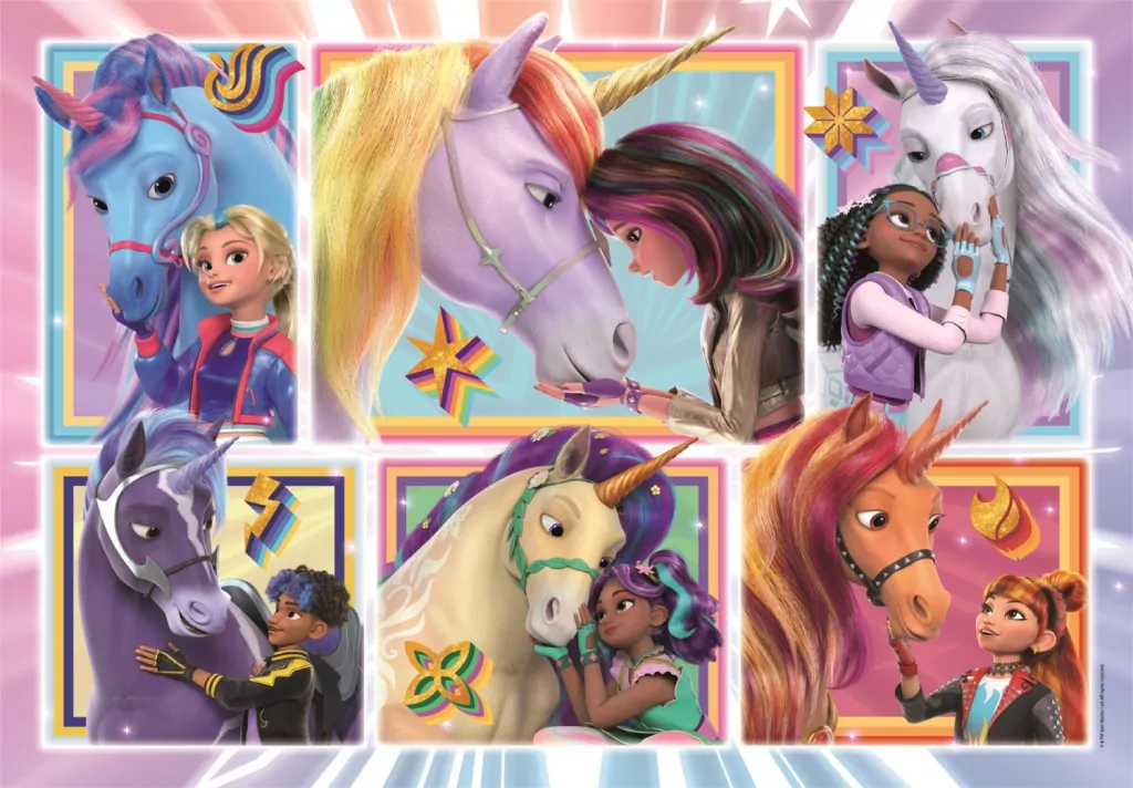 Puzzle 104 Super Kolor Unicorn Academy - tantis.pl