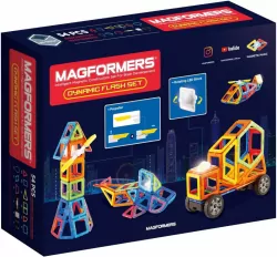Magformers. Dynamic Flash. Klocki magnetyczne. 54 elementy