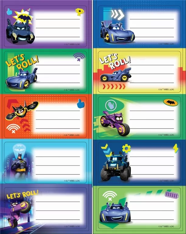 Naklejki na zeszyty Batman - tantis.pl