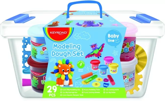 Ciastolina z akcesoriami 6x110g - tantis.pl