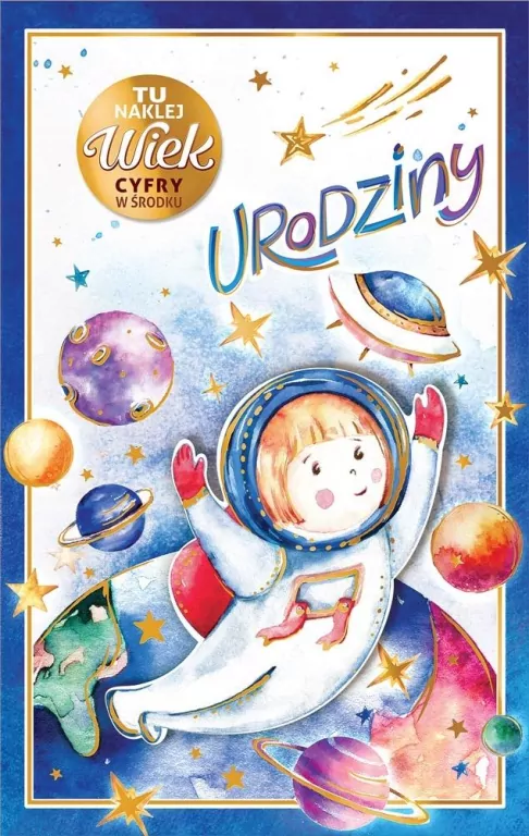 Kartka okolicznościowa Urodziny (wymienne cyfry) - tantis.pl
