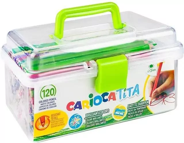 Carioca. Kredki ołówkowe Tita, 120 kolorów - tantis.pl