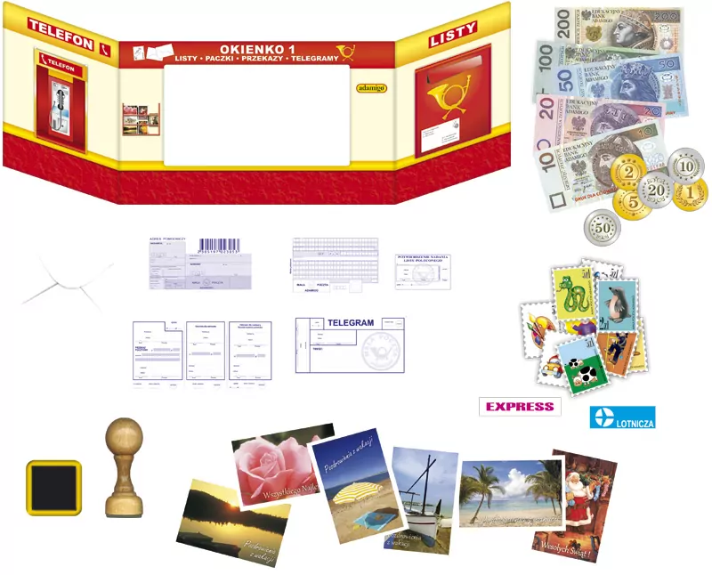 Poczta. Zestaw do zabaw kreatywnych - tantis.pl