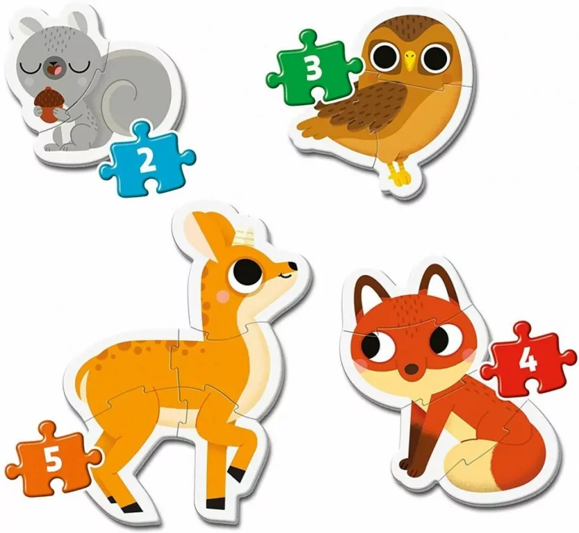 Clementoni. Moje Pierwsze Puzzle. Forest animals - tantis.pl