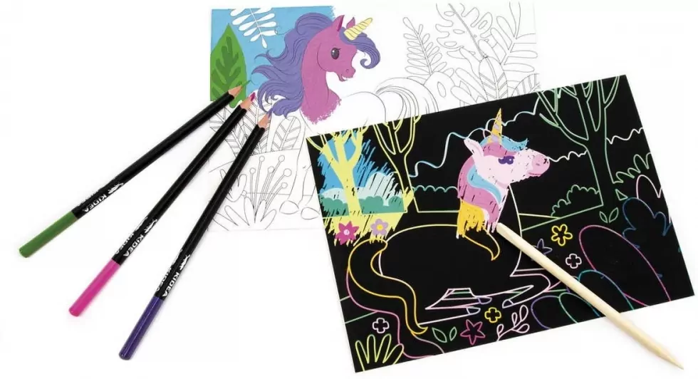 Wydrapywanka i kolorowanka 2w1 Jednorożce - tantis.pl