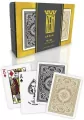 Karty Poker zestaw czarno-złote - tantis.pl