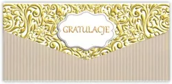Karnet-koperta Gratulacje
