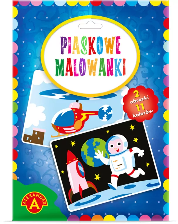 Piaskowe malowanki. Astronauta i Helikopter - tantis.pl