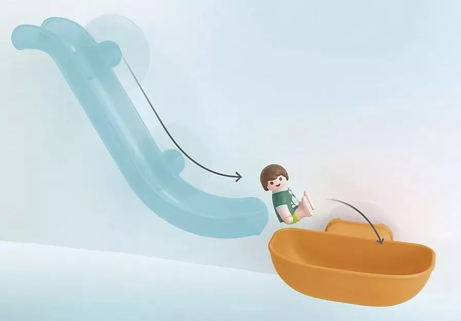 Wodna zjeżdżalnia z morskimi zwierzątkami. Zestaw z figurką Junior Aqua 71689 - tantis.pl