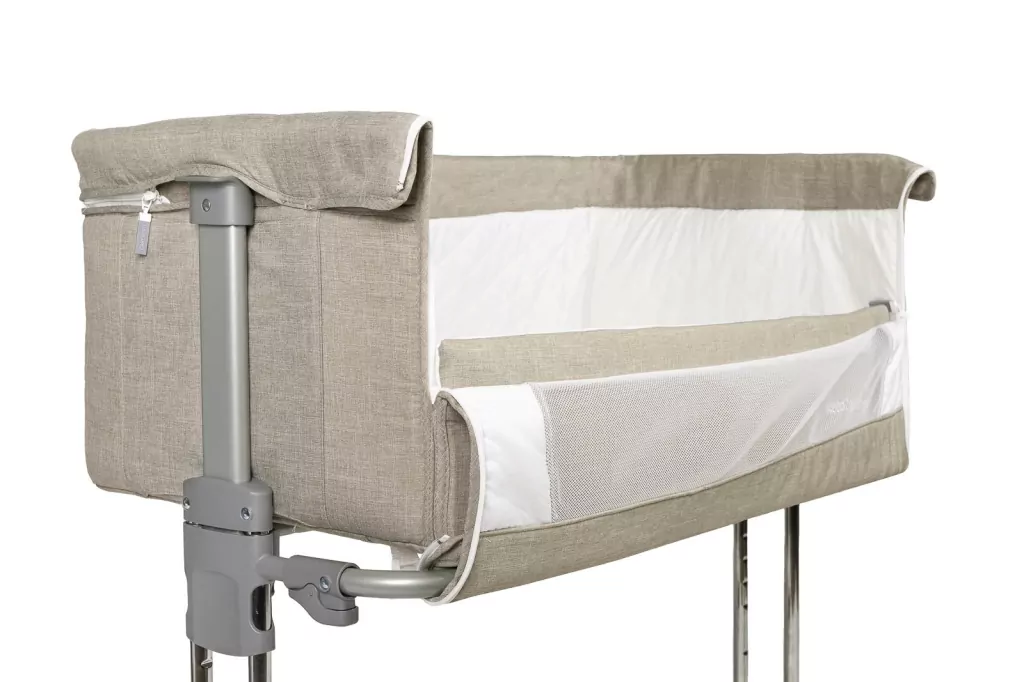 Caretero Łóżeczko dostawne szare Sleep2gether - tantis.pl