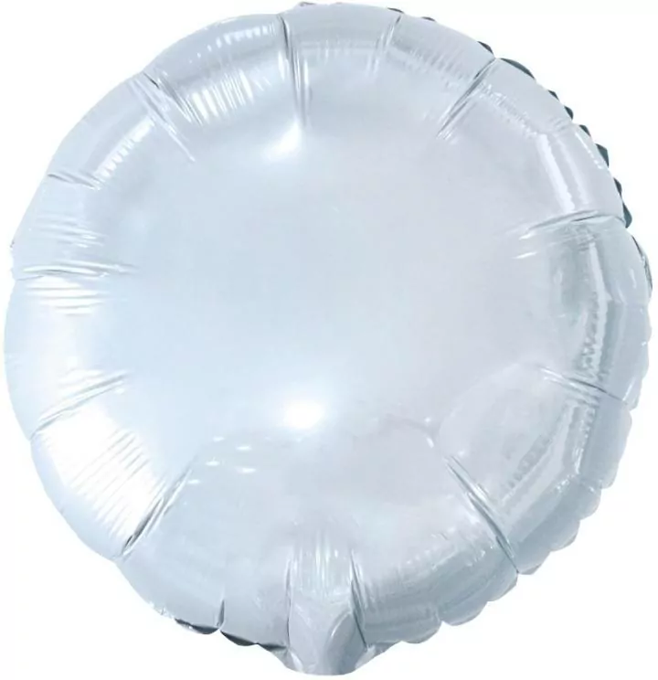 Balon foliowy okrągły biały 45cm - tantis.pl