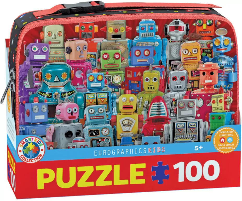 Puzzle 100 z lunch box Robots 9100-5827 - tantis.pl