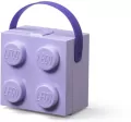 LEGO(R) pojemnik klocek z rączką czwórka lawendowy - tantis.pl