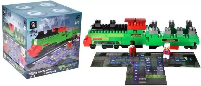 Klocki konstrukcyjne Blocks&Steps Kolejowy ekspres - tantis.pl