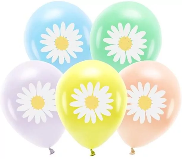 Balony Eco Stokrotki 30cm MIX - tantis.pl