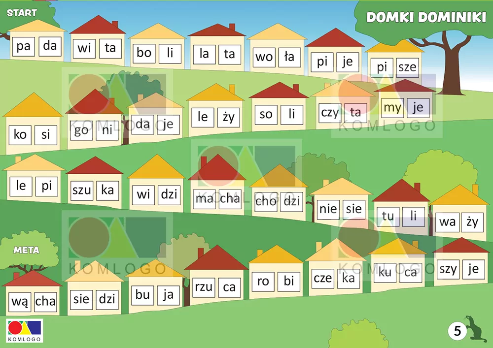Ćwiczenia. Czytamy z Fretką cz.5 Lato. Wyrazy 2 - tantis.pl