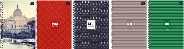 Interdruk. Skorowidz A6 linia na spirali, twarda - tantis.pl