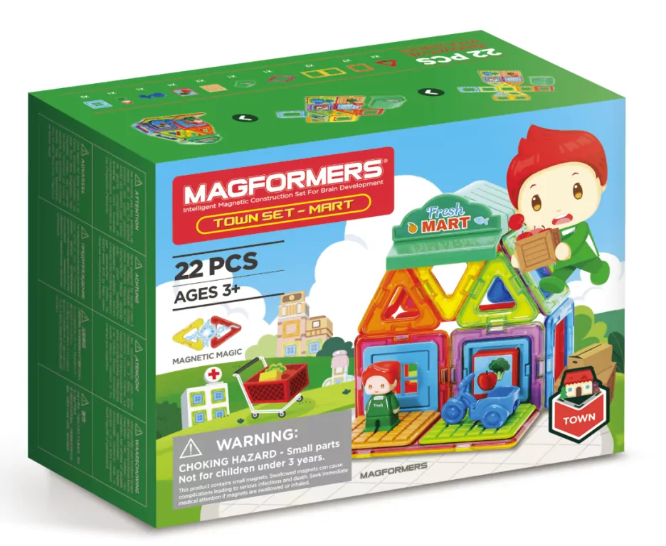 Magformers Town Set market - tantis.pl