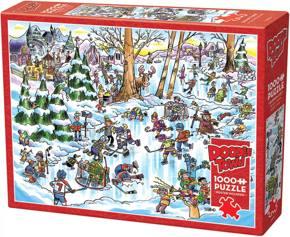 Puzzle 1000 Hokejowe miasteczko 112630 - tantis.pl