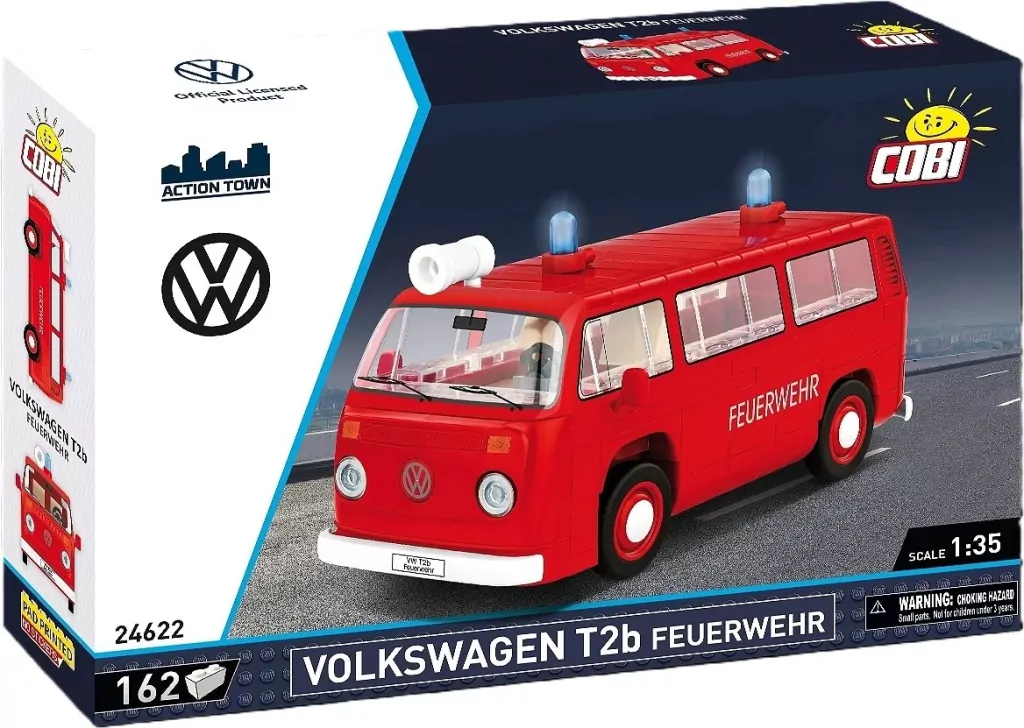 Action Town Straż Pożarna Volkswagen T2b Feuerwehr - tantis.pl