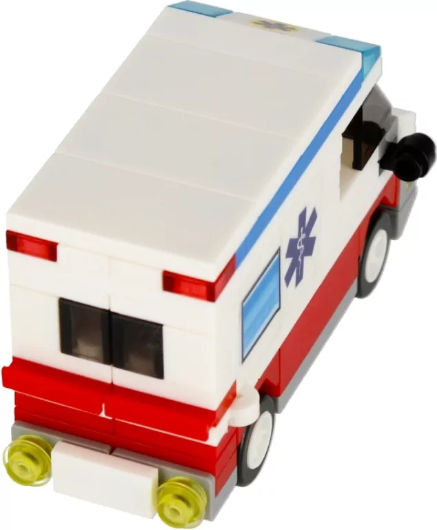 Klocki konstrukcyjne City 102 elementy. Ambulans - tantis.pl
