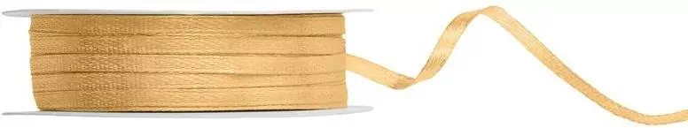 Tasiemka satynowa jasny miodowy 3mm/50m - tantis.pl