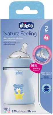 Butelka plastikowa NaturalFeeling nieb 250ml 2m+