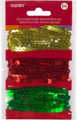 Cekinowa ozdobna tasiemka 3 szt.