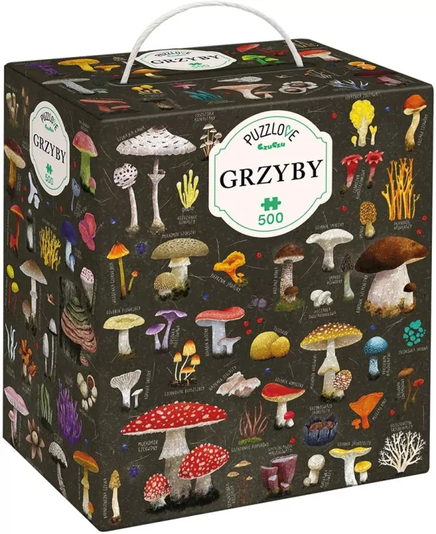 Puzzlove. CzuCzu Grzyby, 500 elementów - tantis.pl
