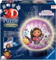 Ravensburger. Puzzle 3D. Świecąca Kula. Koci Domek Gabi - tantis.pl